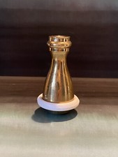 Vintage Brass Pull Cord with hard Plastic Bumper Ring