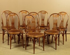 Set of Eight Bentwood Bistro Dining Chairs