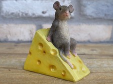 Quirky Resin Mouse sitting on