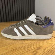 Adidas Gazelle Originals - Size 10 UK Mens Trainers - Brown, Blue, White