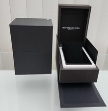 100% GENUINE ORIGINAL RAYMOND WEIL   EMPTY  WATCH BOX no  book,,BIG,,