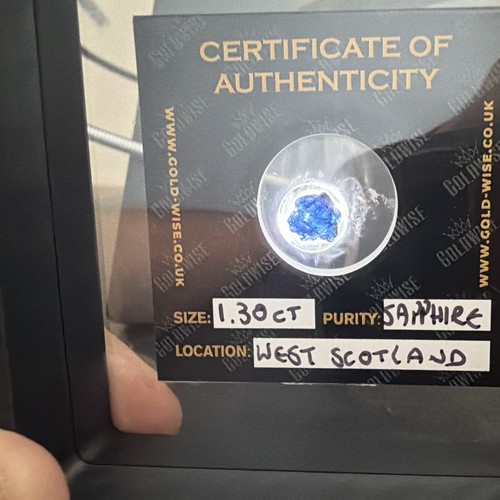 Blue sapphire 30ct rough - blue, 1.30ct