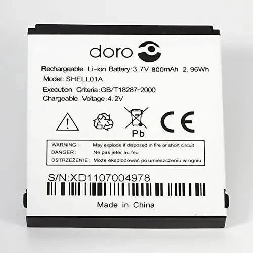 Genuine doro shell01a battery - genuine,