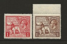 GB SG430-1 1924 British Empire Exhibition Wembley Set Fine MINT UK P&P Free