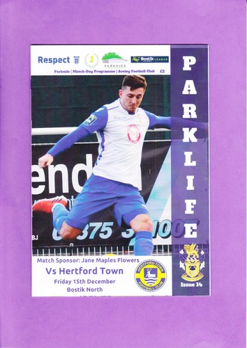 Aveley hertford town 17 - hertford, 17/18