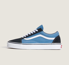 Vans Old Skool Shoes in Blue and Black All Sizes Limited Stock