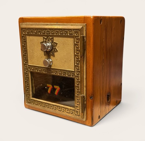 Antique post office box - office, brass