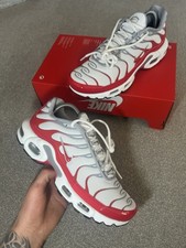 Nike Air Max Plus TN 'White University Red Wolf Grey' - UNISEX. W 5-M 5.5 UK