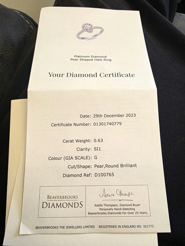 Beaverbrooks platinum 950 halo - 950,