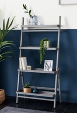 NEXT HOME Grey Ladder Shelf Large Metal Ladder Shelf H 129 W 63 D 36cm BNWB!