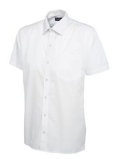 Uneek Mens Poplin Shirt Short