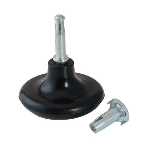 Black plastic metal feet - x,