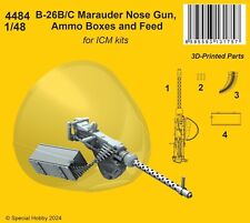 CMK/CZECH MASTER 1/48 B-26B MARAUDER Nose Gun, ammo  Upgrade Set 4484 (for ICM)