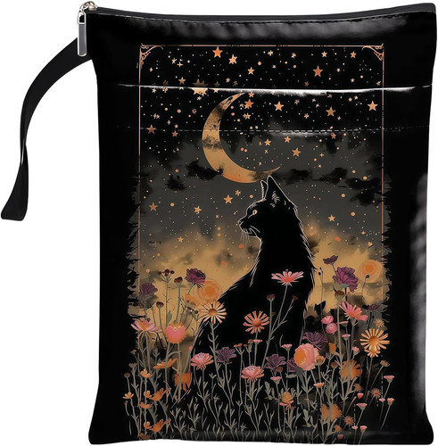 Black cat waterproof book - black,