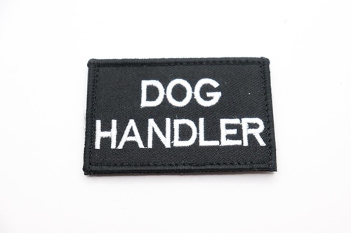 Embroidered dog handler badge - handler,