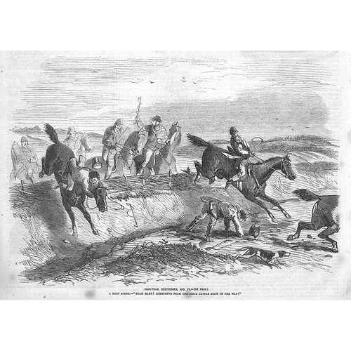 Victorian hunting scene - scene,