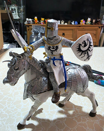 Knight horse action - action, figure