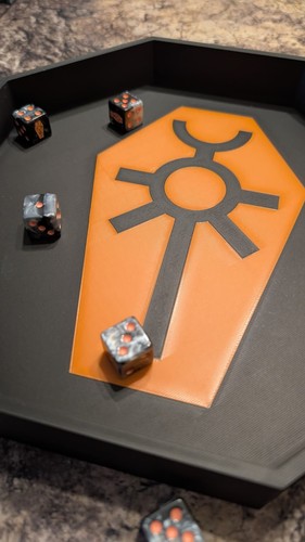 Necron inspired dice - inspired, tray
