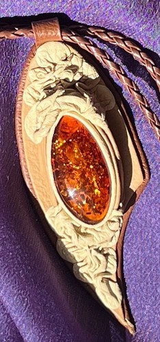 Natural baltic amber amulet - natural,