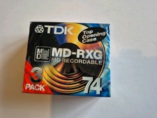 tdk mini disc 3 pack new