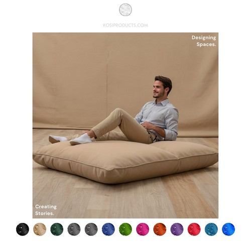 Large beanbag floor - beanbag, cushion