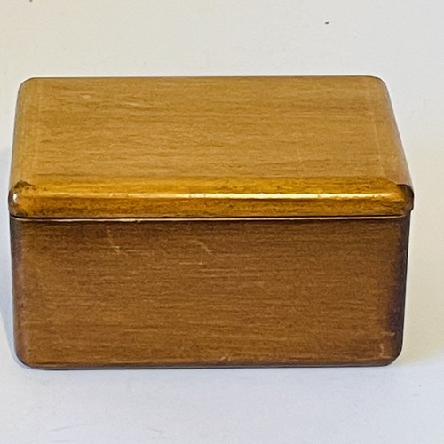 Vtg wooden box with lid - wooden,