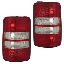 VW Caddy 2010-2016 Rear Light Tail Lamp Back Lens Clear Tailgate Pair Left Right
