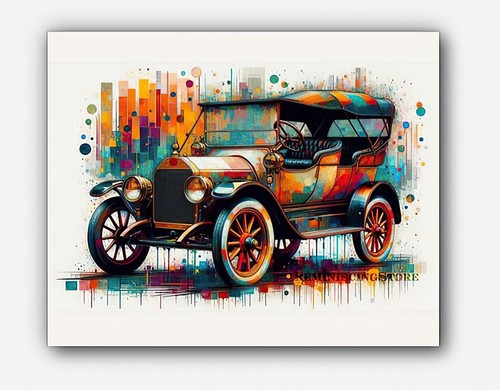Vintage car 1912 reo - car,
