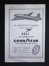 Original 1950 Advert BOAC