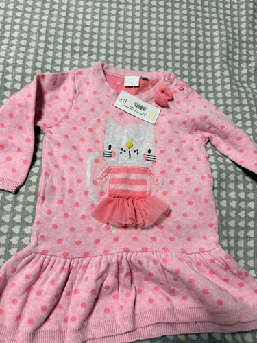 Debenhams pink polka dot cat - pink,