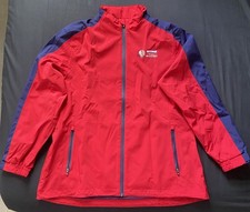 ProQuip DP World British Masters 2025 Golf Jacket Full Zip Red Coat Size Large