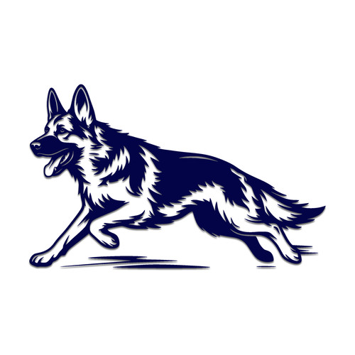 German shepherd dog sticker - german,