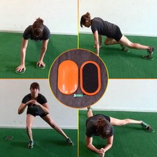 2pcs Fitness Gliders Slide Discs Core Sliders AB Workout Gym Exercise Training