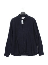 YMC Men's Shirt L Blue 100%