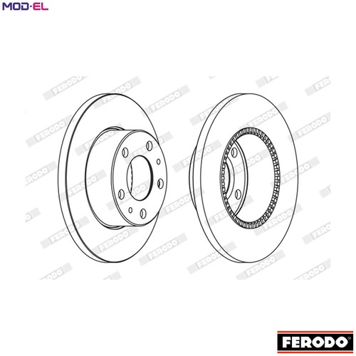 Brake disc fcr196a - 2x,