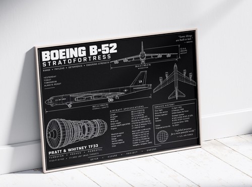 B52 bomber war plane poster - war,