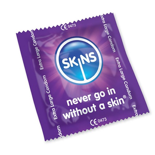 Skins extra large condoms - large,