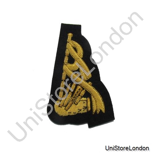 Badge gold piper sleeve - badge,