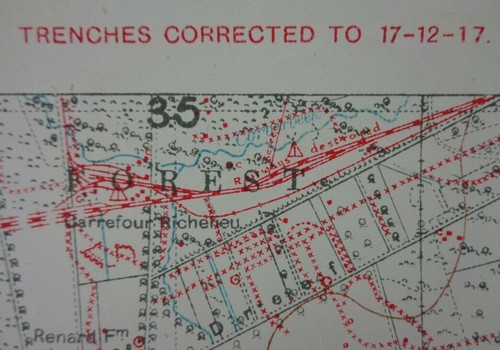 Ww1 infantry trench - (1917), map