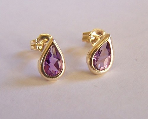 9ct real gold small - gold, teardrop