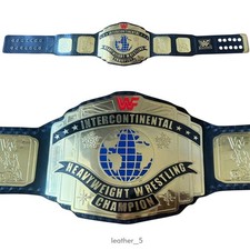 WWF Intercontinental Championship Replica Belt - Leather Wrestling Title Belt