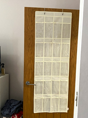 White fabric over the door - white, over-the-door