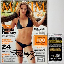 UFC Ronda Rousey Signed Maxim
