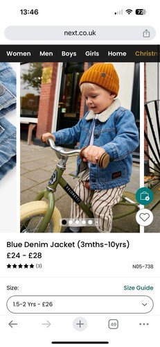 Next blue beige cotton - cotton, denim