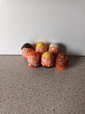 Family of 6 Airfix Weebles All