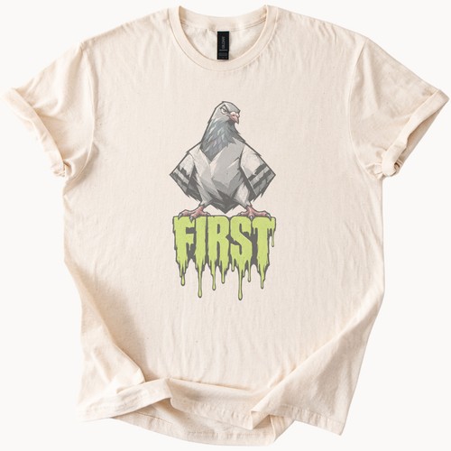 First place pigeon graphic - first,