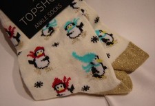 Topshop Lovely Fun Socks Snow