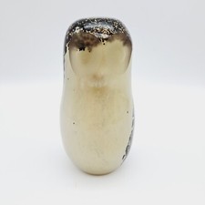 Wedgwood owl art glass brown