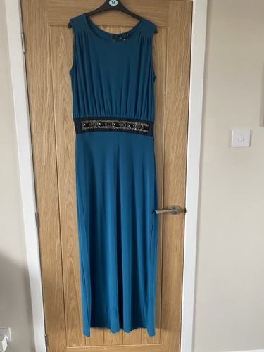 Bnwt long teal grecian maxi - bnwt,