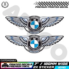 2x BMW WINGS Vinyl Decal